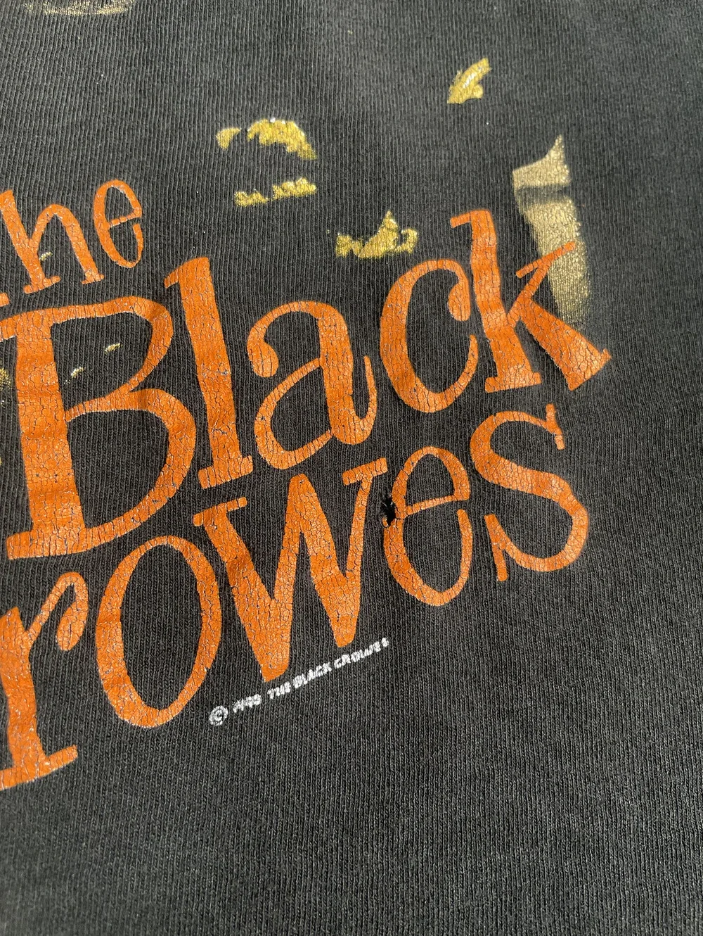 Vintage 90s Black Crows Rock Band Tour Tee 22x27 Faded - Picture 6 of 9